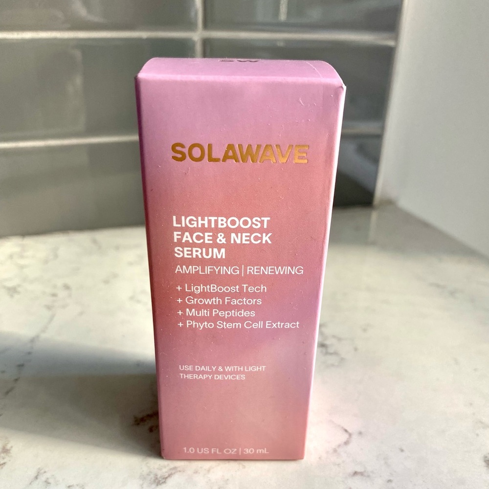 💖 SOLAWAVE Lightboost Face and Neck Serum